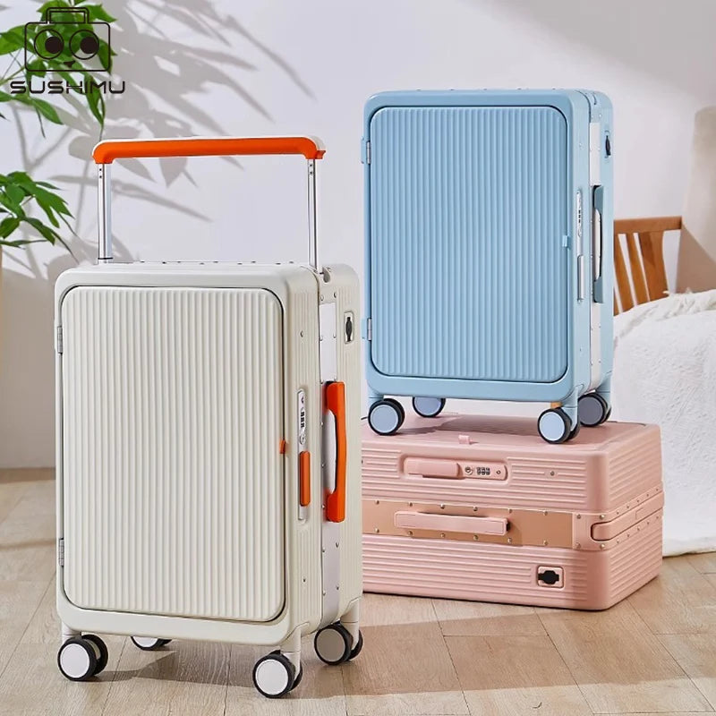 Aluminum Frame Trolley Suitcase